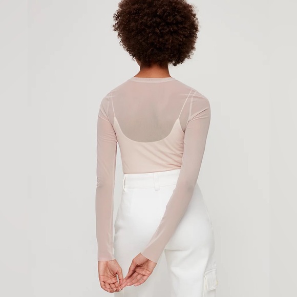 Aritzia Wilfred free sheer long sleeve - Picture 4 of 5
